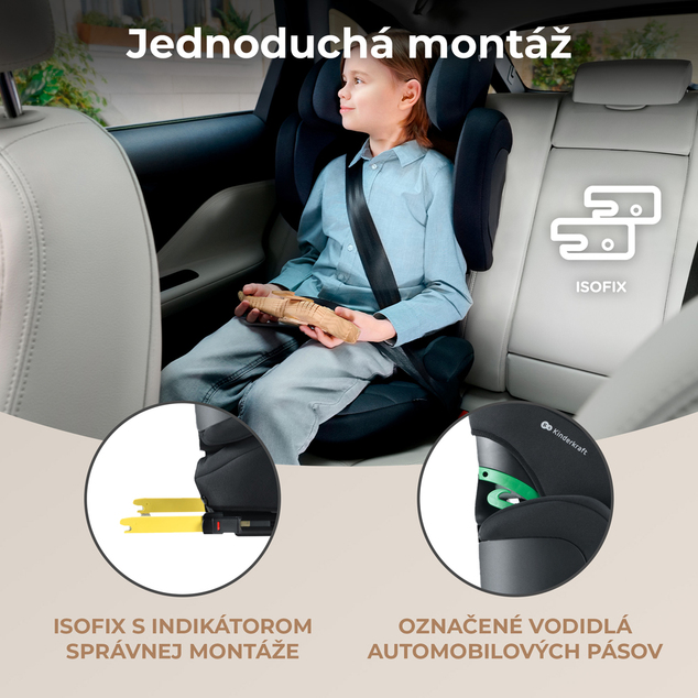 KINDERKRAFT SELECT Siège auto i-Size XPAND 2 i-Size 100-150 cm Graphite Black, Premium