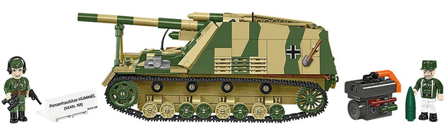 Cobi 2663 World War II Panzerhaubitze HUMMEL, 1:28, 1118 k, 2 f