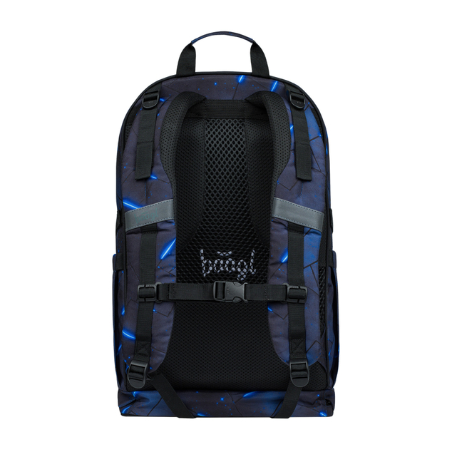 BAAGL SET 5 Cubic Flash: Rucksack, Federmäppchen, Beutel, Gürteltasche, Notebookhülle GRS