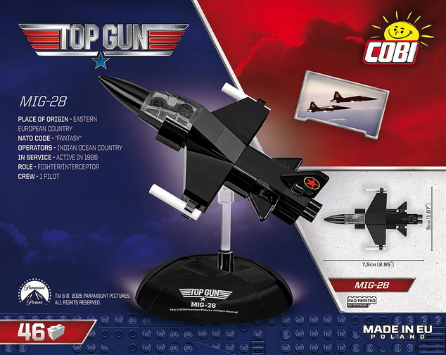 Cobi TOP GUN MIG-28, 1:300, 49 pzs