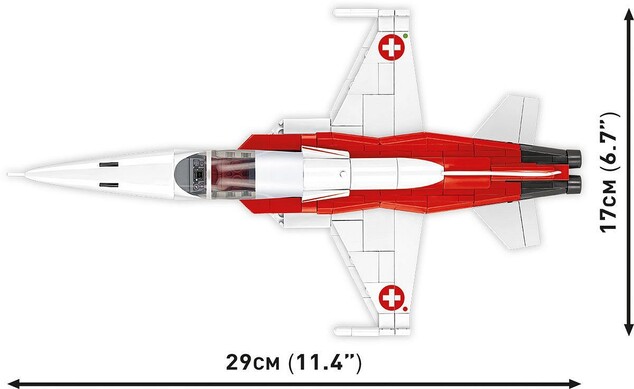 Cobi Northrop F-5E TIGER II Patrouille Suise, 1:48, 320 k
