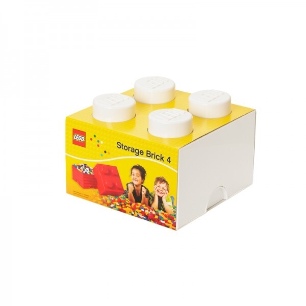 LEGO® úložný box 4 - biela 250 x 250 x 180 mm