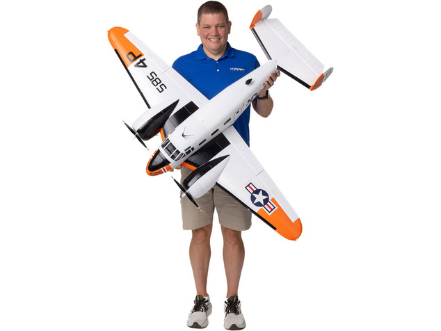 E-flite Beechcraft D18/RC-45J 1.5m BNF Basic AS3X+ SAFE Select
