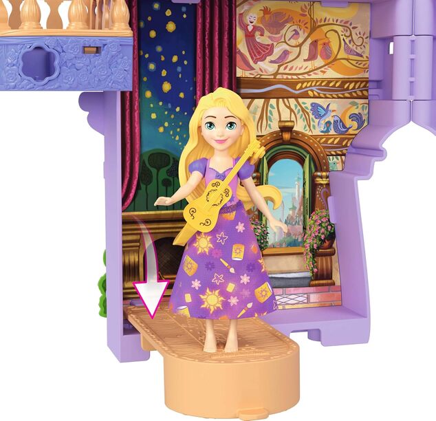 Disney Puppenturm mit kleiner Rapunzel-Puppe