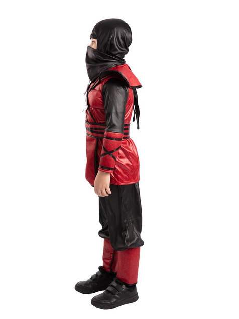 SUPER RED NINJA dětský kostým velikost (122-128 cm)