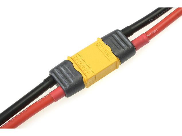Konektor pozlátený XT-60 s krytom (2 páry)
