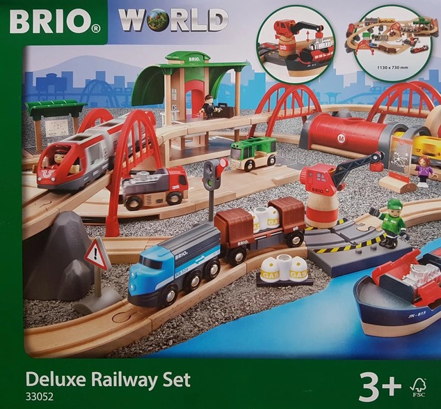 Brio Vláčiková dráha Deluxe so zvukmi a svetlami