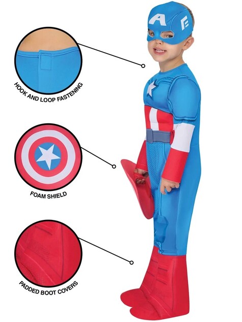 CAPTAIN AMERICA dětský kostým velikost (98-104cm)dlx