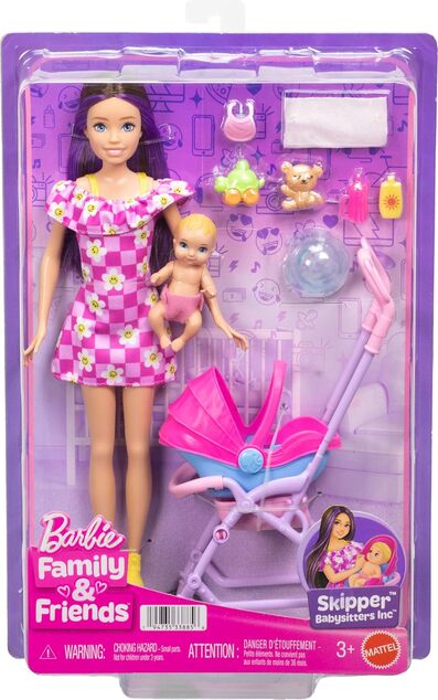 Mattel Barbie® Skipper™ BABYSITTERS pestúnka s kočíkom