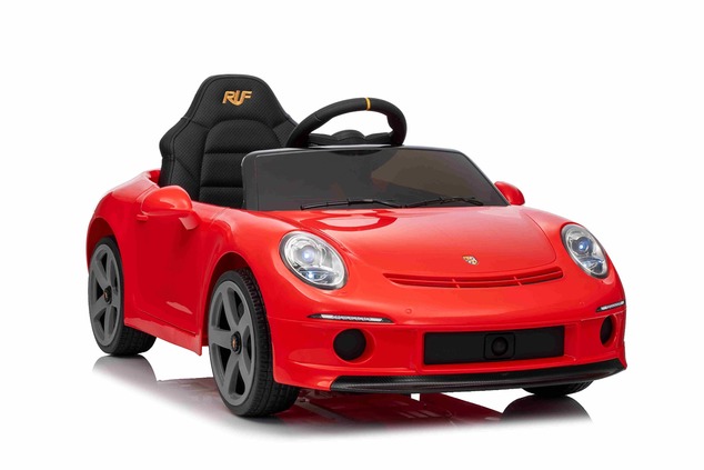 Elektrické autíčko RUF GT 12V, červené, Otváracie dvere, 2.4 GHz diaľkové ovládanie, LED s
