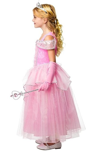 Princezná PINK detský kostým veľkosť (98-104cm)