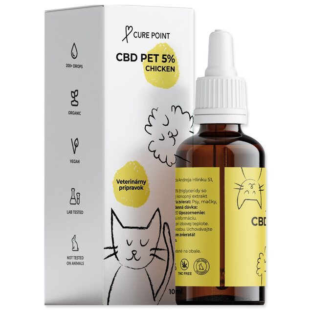 Olej CBD 5% príchuť kura 10ml