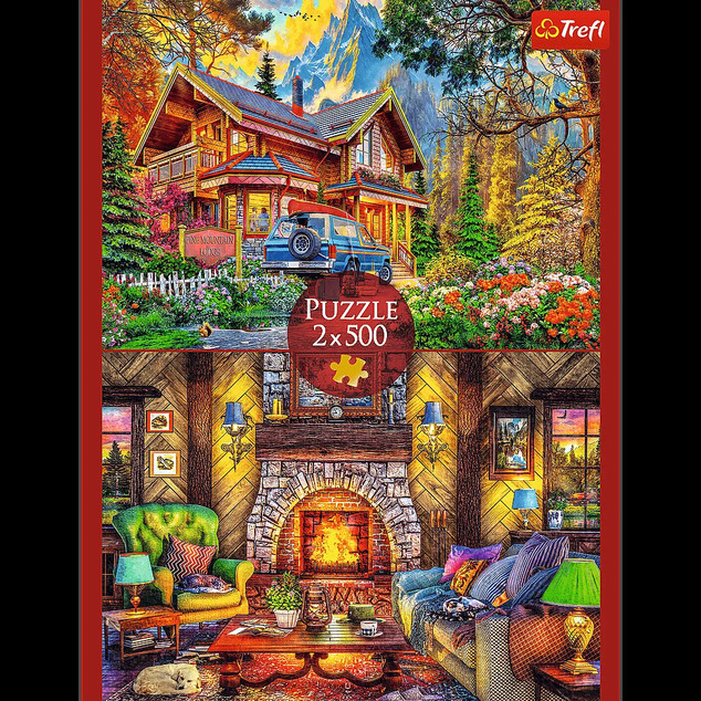 Trefl Puzzle 2x500 - Ausflug in die Berge