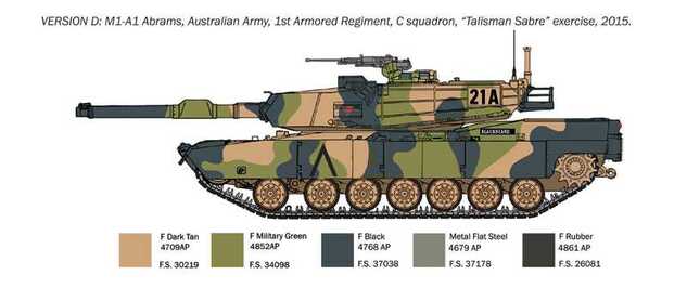 Model Kit War Thunder tank 35108 - M1A1 Abrams (1:35)
