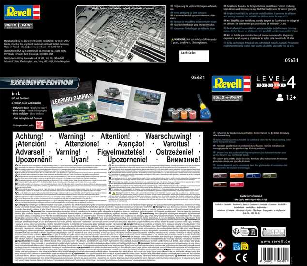 Gift-Set tank 05631 - 70 Years Bundeswehr: Leopard 2 A6A2 (Exclusive Edition) (1:35)
