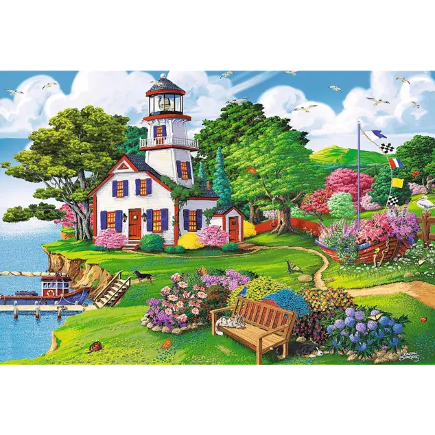Trefl Drevené puzzle 501 - Letné útočisko
