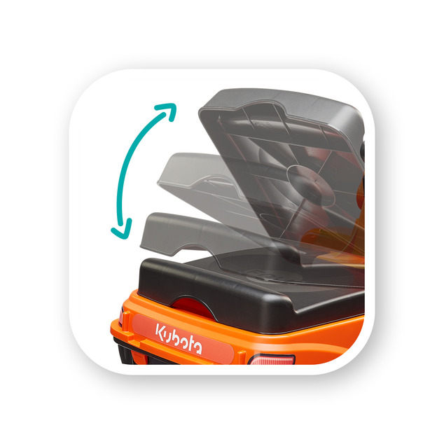 Falk Bager Kubota KX085-5 s otvárateľným sedadlom a prilbou