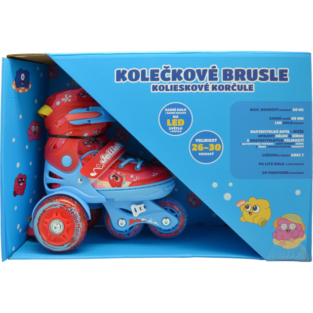 Kinder leuchtende Rollschuhe - Rot (Gr. 26-30)