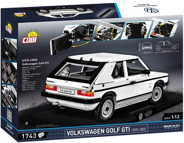 Cobi Volkswagen Golf GTI (1976-1983), 1:12, 1710 k, EXECUTIVE EDITION