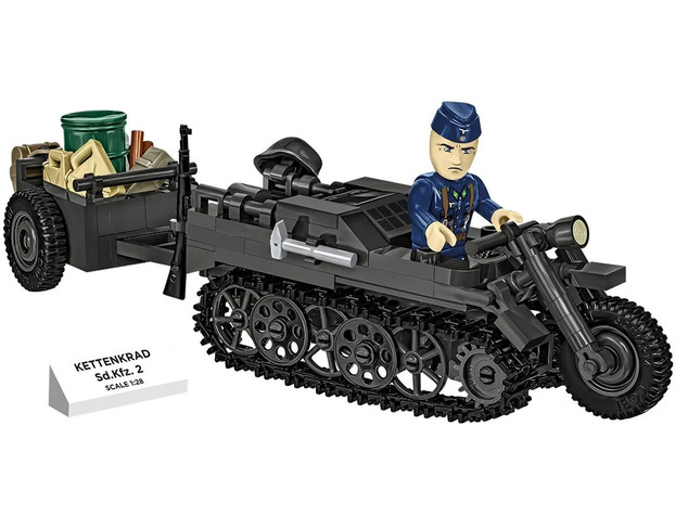 Cobi 2681 II WW Kettenkrad cu remorcă, 1:28, 239 p, 1 f