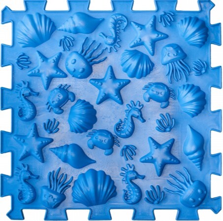 Ortek Masážna ortopedická podložka Puzzle "Námorná" 8 prvkov