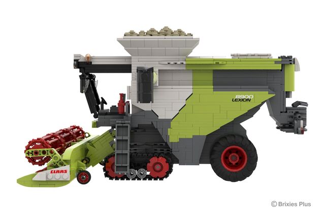 BRIXIES Plus 222.734 CLAAS LEXION 8900 TERRA TRAC - kombajn s prívesom, 1498 k