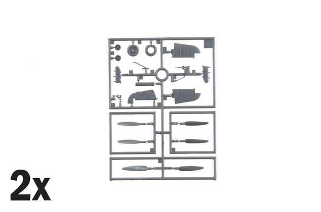 Model Kit letadlo 2838 - Hurricane Mk.I aces (1:48)