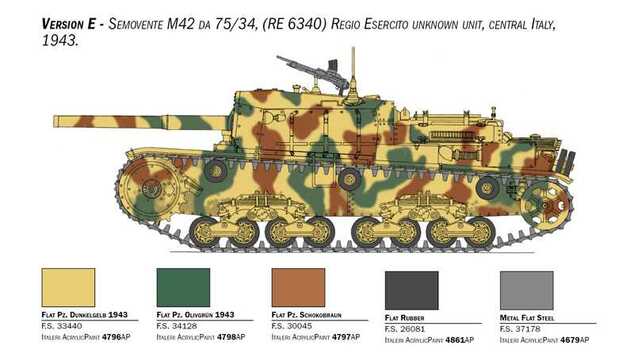 Modellbausatz Militär 6759 - Semovente M42 da 75/34 Upgrade Edition (1:35)