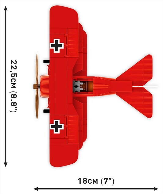 Cobi Great War Fokker Dr. I Red Baron, 1:32, 206 k, 1 f