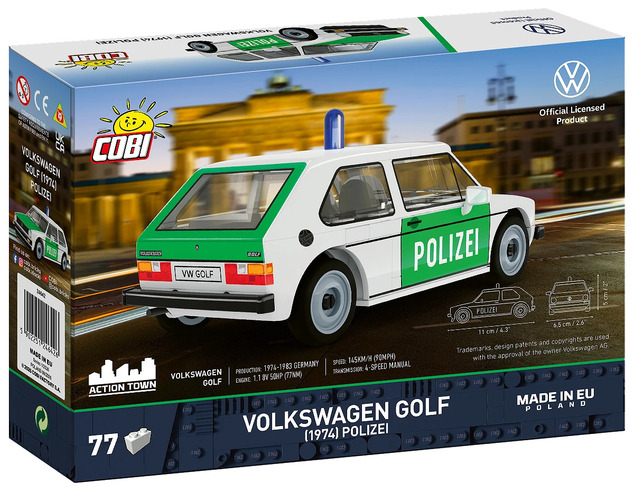 Cobi Volkswagen Golf 1974 Poliția