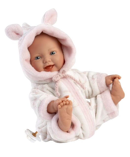 Llorens 63312 LITTLE BABY - realistická bábika bábätko s mäkkým látkovým telom - 32 cm