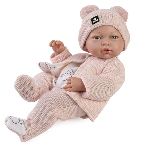 Guca 894 NEW BORN - realistická bábika bábätko s mäkkým látkovým telom - 36 cm