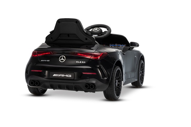 Elektrické autíčko Mercedes CLE 12V s pohonom zadných kolies, čierne, Jednomiestne, Lítiov