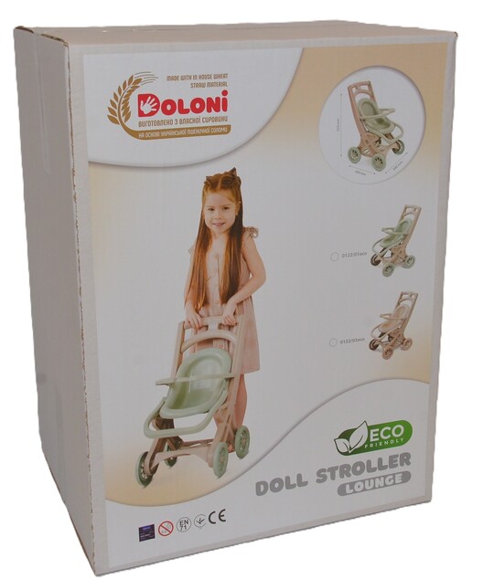 Doloni ECO Line Kočík pre bábiky Lounge béžový