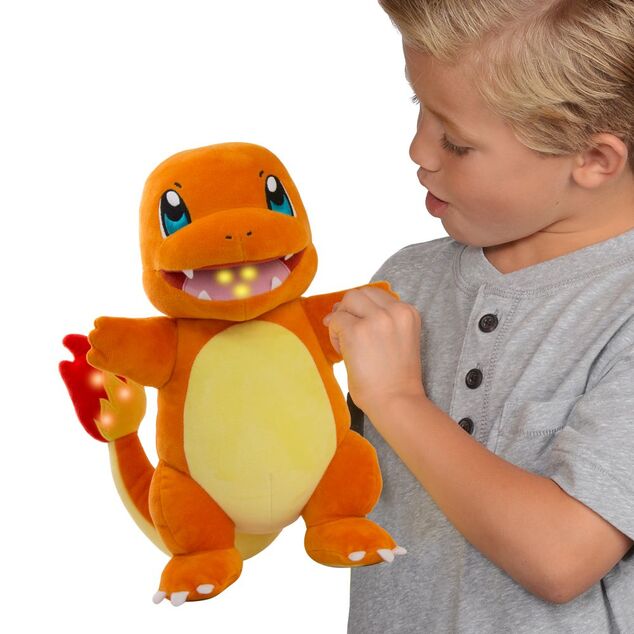 Charmander - šľahajúci plameň - interaktívny plyš 25 cm