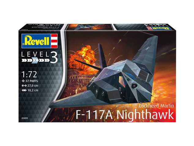 Plastikmodellbausatz Flugzeug 03899 - Lockheed Martin F-117A Nighthawk Stealth Fighter (1:72)