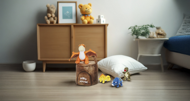 Plyšový set hračiek, Dino