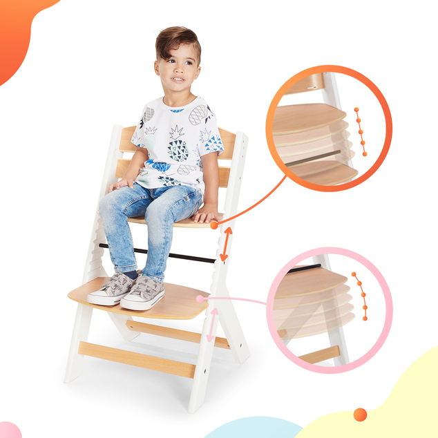 KINDERKRAFT SELECT Sedia da pranzo Enock Nero, Premium