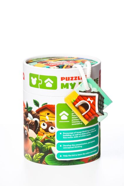 Puzzlika 13074 Mein Zuhause - Lernpuzzle mit 20 Teilen