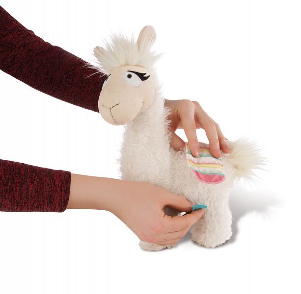 NICI plyš Lama Dalia so sedlom 32cm