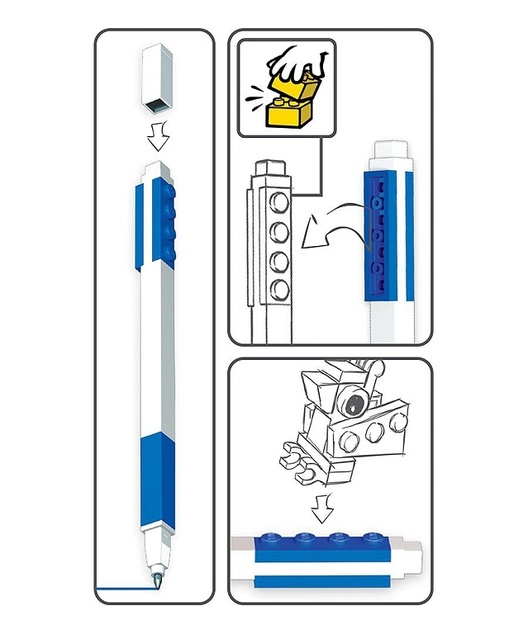 LEGO Gélové pero s minifigúrkou, modré