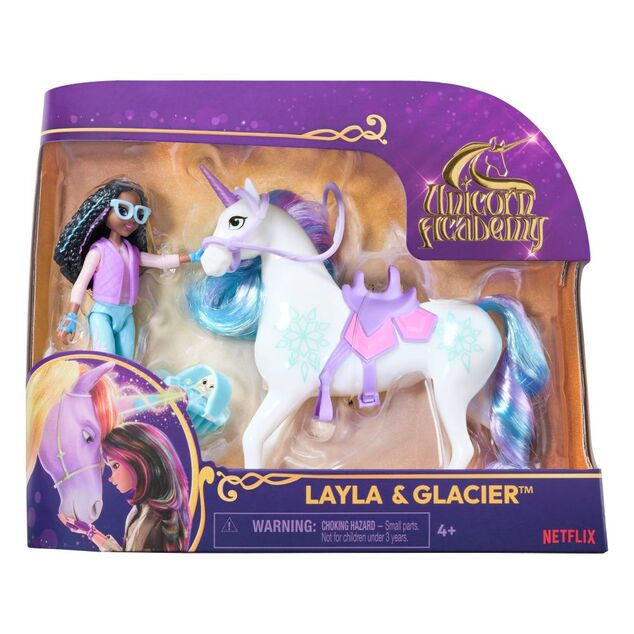 Unicorn Academy Figurines 11 cm Layla et Glacier