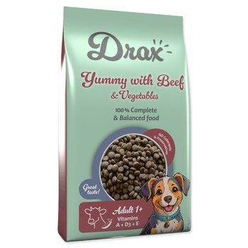 Krmivo Drax Adult s hovädzím mäsom a zeleninou 10kg