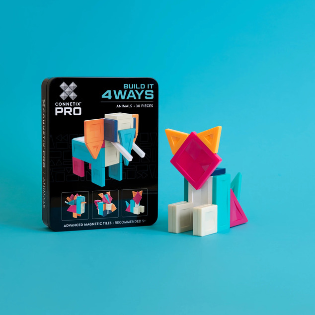 CONNETIX® Pro Build-It Animals magnetisches Bauset 30 Stück