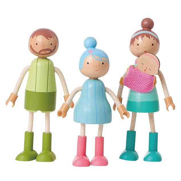 2Kids Toys Set mobilier cu familie 5 în 1