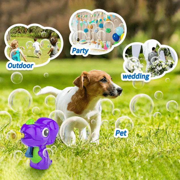 Bubble Fun Bublifuk Dinosaurus s náplňou 60 ml - fialový