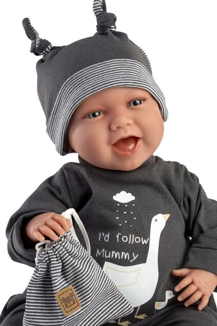 Llorens 74107 NEW BORN - realistická bábika bábätko so zvukmi a mäkkým látkovým telom - 42