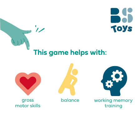 BS Toys Po stopách opičky – pohybová hra