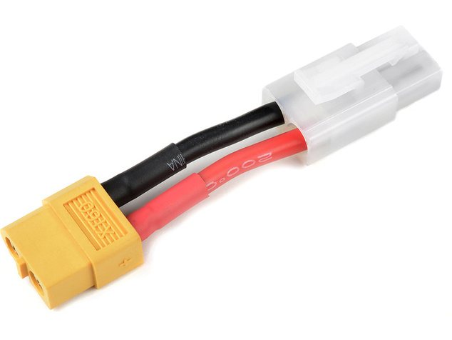 Konverzný kábel Tamiya prístroj - XT-60 batéria 14AWG
