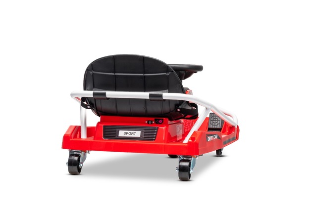 Beneo Motors Drift Kart 24V, rosso, 300W Motore Brushless, Batteria al Litio,
